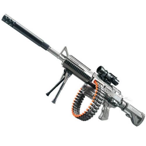 RQ Electric Manual/Auto Belt-Fed M416 Foam Dart Blaster