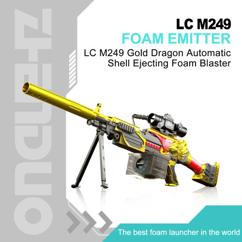 LC M249 Gold Dragon Automatic Shell Ejecting Foam Blaster