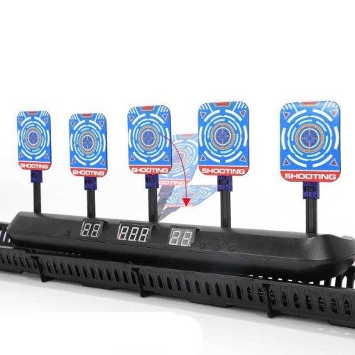 Electronic Scoring Auto Reset Moving 5 Targets for Nerf Guns