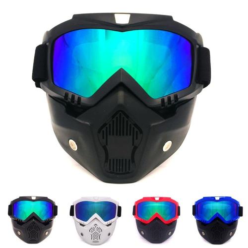 Retro Harley Tactical Face Mask with Detachable Google