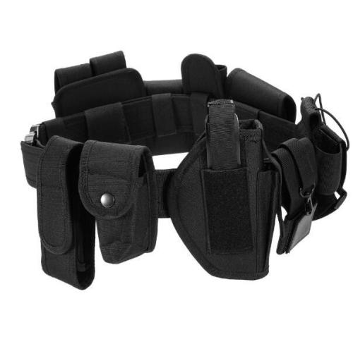 10Pcs Tactical Duty Belt Police Security Guard Utility Kit