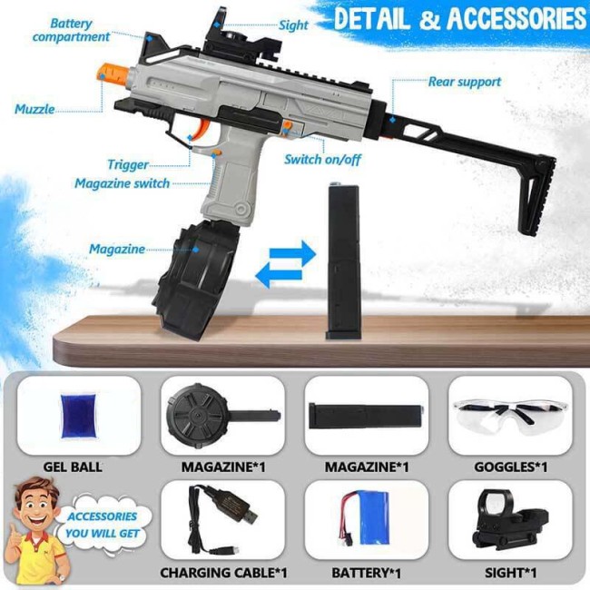 UZI Electric Automatic Gel Ball Blaster(US Stock)