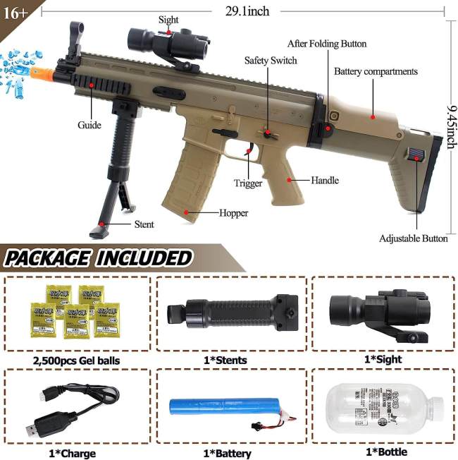 JinMing Scar V2 Gel Blaster(US Stock)