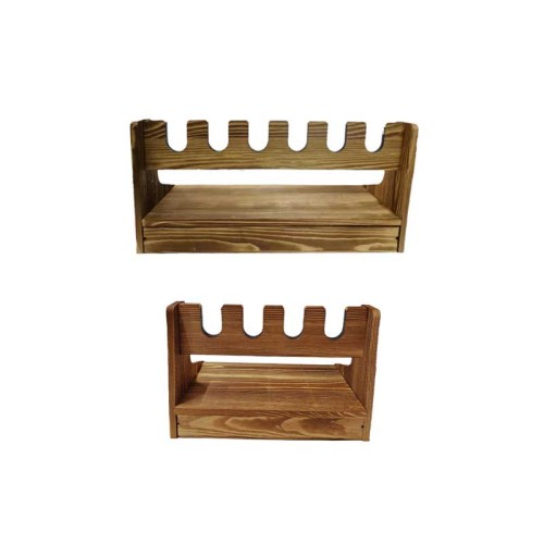 Wooden Toy Gun Display Stand with Drawer Organiser