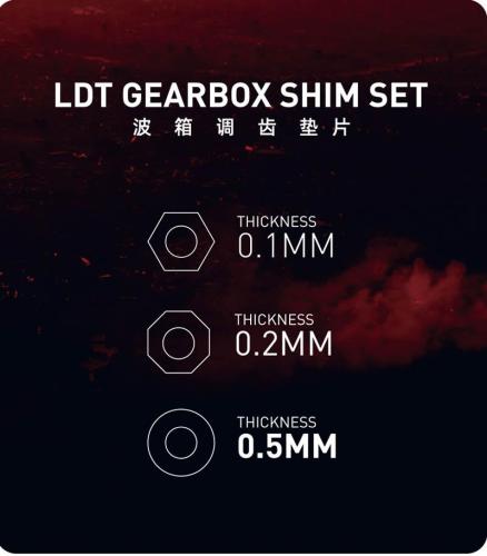 LDT Gearbox Shim Set