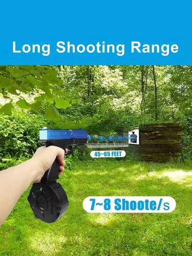 Electric Gel Blaster Water Bullet Toy Gun Blowback with Three Clips