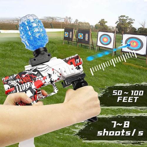 Electric Hopper-Fed RS99-17 Gel Ball Blaster - Blue