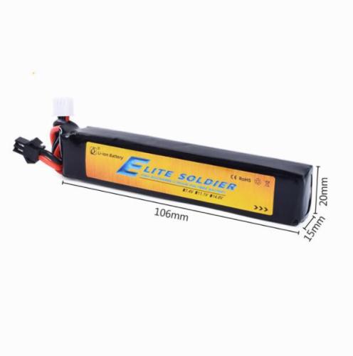 Elite Soldier 11.1v 2000mah Lipo Battery 30C SM/Tamiya