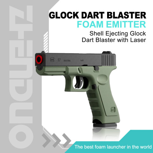 Shell Ejecting Glock Dart Blaster with Laser