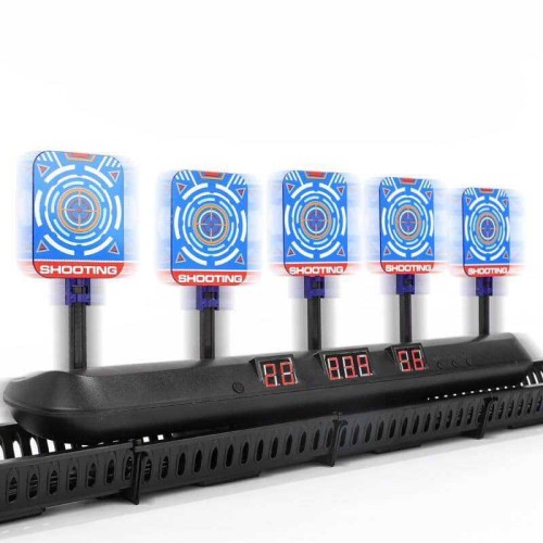 Electronic Scoring Auto Reset Moving 5 Targets for Nerf Guns