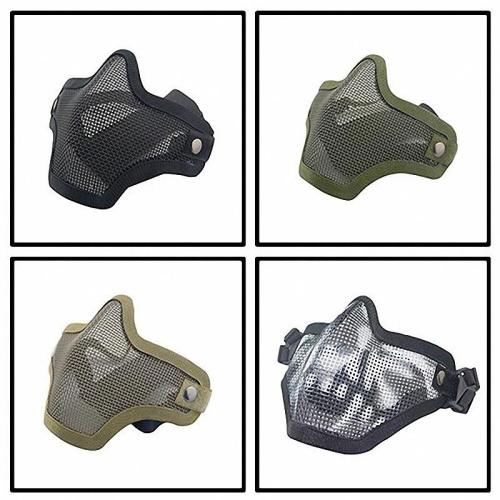Gel Blaster Skirmish Equipment Strike Steel Half Face Tactical Mask