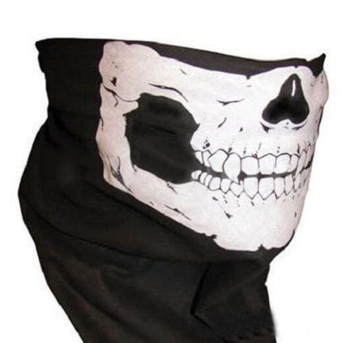 Skull Bandana Motorcycle Half Face Mask Headband Military Game Masks