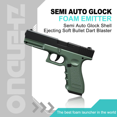Semi Auto Glock Shell Ejecting Soft Bullet Dart Blaster
