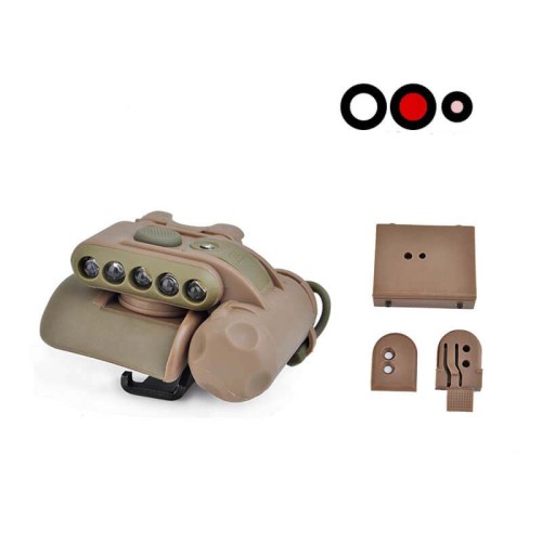 Element EX029 Airsoft Helmet Light Set Gen2 Red White Lamp IR Laser