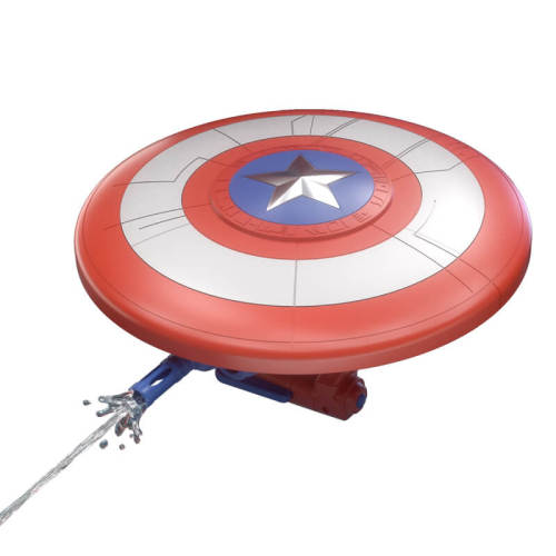 Electric Auto Captain America Shield Water Gun Auto Refill Wearable