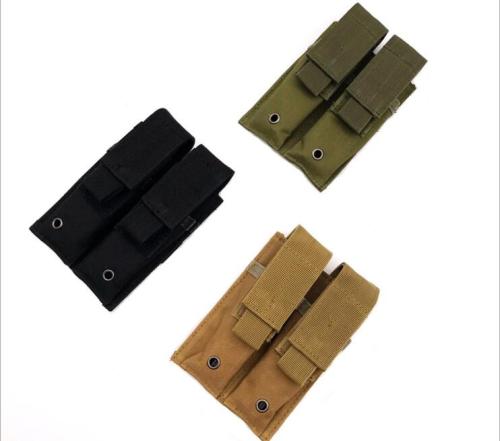 Tactical Molle Belt Double Pistol Magazine Pouch