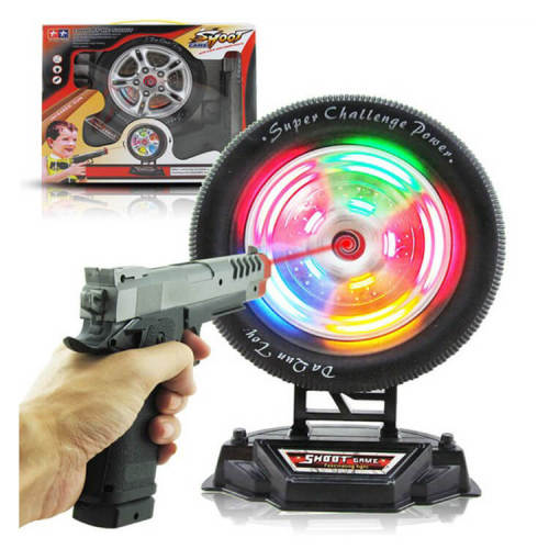 Laser Game Simulation Model Toy Gun Tire Target for Kids